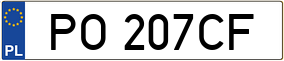 Truck License Plate